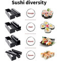 11 Stücke No-Stick Professional Sushi Making Kit umweltfreundliche Küchen-Sushi-Tablett